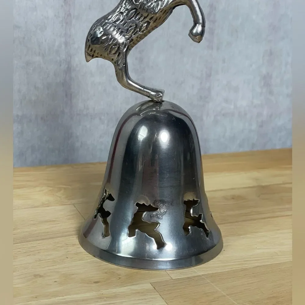 Vintage 1996 Silver Plated Christmas Bell from The International Silver Company